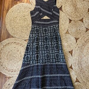 Free People Midi Dress with Cutouts